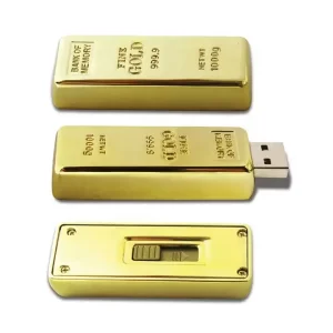 Chiavetta USB con lingotto d'oro