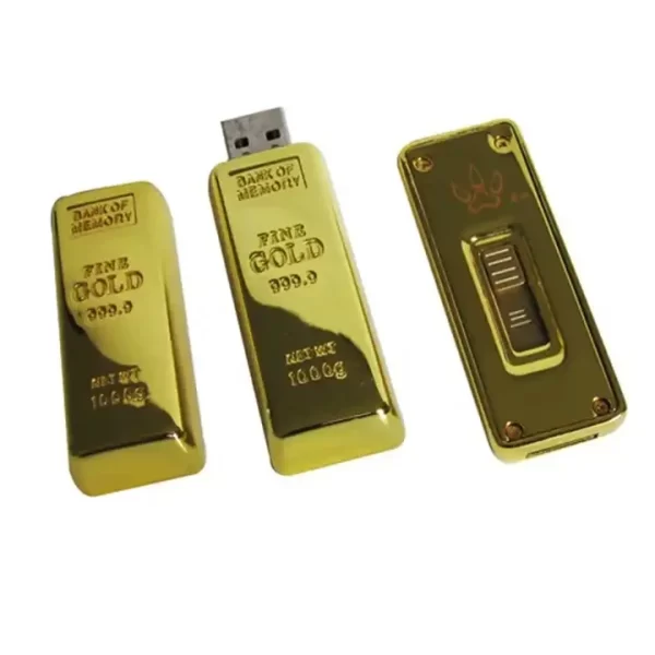 Gold bar flash drive
