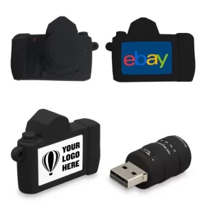 USB em formato de câmera