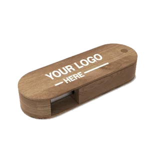 Chiavetta USB girevole in legno