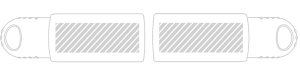 Retractable USB flash drive LOGO engraving area