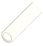 Pearl silver Metal USB flash drive
