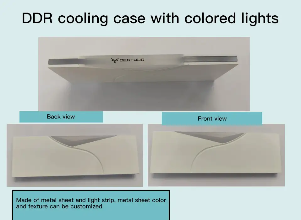 DDR cooling case with RGB lights