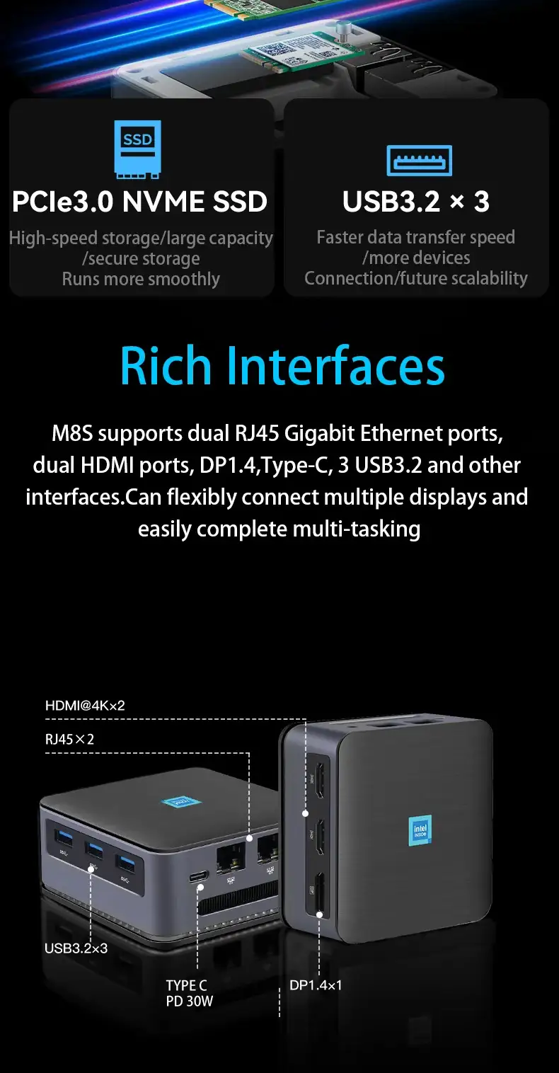 M8S N95 Mini PC